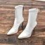Fashion Winter Black Street Wear Mid Calf Womens Boots 2020 Leather 10 cm Stiletto Heels Pointed Toe Boots