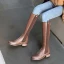 Chic / Beautiful Winter Black Mid Calf Street Wear Womens Boots 2020 Round Toe Flat Boots