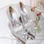 Charmant Sexy Argenté Cristal Chaussure De Mariée 2020 Faux Diamant 9 cm Talons Aiguilles À Bout Pointu Mariage Escarpins