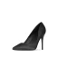 Modest / Simple Black Evening Party Satin Pumps 2020 10 cm Stiletto Heels Pointed Toe Pumps