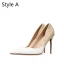 Sparkly Sølv Paljetter Brudesko 2020 10 cm Stiletthæler Spisse Bryllup Pumps