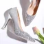 Sparkly Charming Gold Sequins Wedding Shoes 2020 10 cm Stiletto Heels Pointed Toe Wedding Pumps