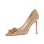 Fabelhaft Silber Glanz Pailletten Brautschuhe 2020 Strass Leder 10 cm Stilettos Spitzschuh Hochzeit Pumps