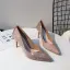 Glittrande Silver Afton Rhinestone Pumps 2020 8 cm Stilettklackar Spetsiga Pumps
