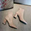 Chic / Beautiful Winter Black Street Wear Ankle Womens Boots 2020 Suede 7 cm Thick Heels Pointed Toe Boots