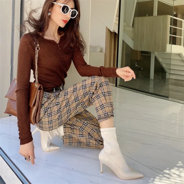 Fashion Street Wear Black Ankle Womens Boots 2020 9 cm Stiletto Heels Pointed Toe Boots