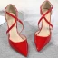 Sexy Red Evening Party Womens Shoes 2020 Patent Leather X-Strap 10 cm Stiletto Heels Pointed Toe Heels