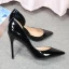 Modest / Simple Black Office OL Womens Shoes 2020 Patent Leather 10 cm Stiletto Heels Pointed Toe Heels
