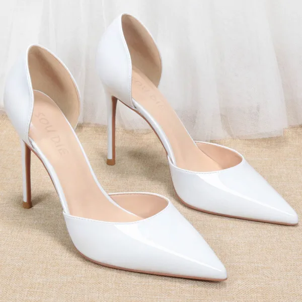 Minimalist Nude Office OL Womens Shoes 2020 10 cm Stiletto Heels Pointed Toe Heels