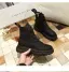 Fashion Chic / Beautiful Winter Tan Street Wear Leather Womens Boots 2020 Ankle Round Toe Boots