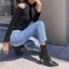 Modest / Simple Beige Street Wear Ankle Womens Boots 2020 9 cm Stiletto Heels Pointed Toe Boots