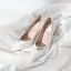 Classy Ivory Satin Rhinestone Wedding Shoes 2020 9 cm Stiletto Heels Pointed Toe Wedding Pumps