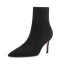Schöne Grau Strassenmode Stiefel Stiefel Damen 2020 8 cm Stilettos Spitzschuh Stiefel