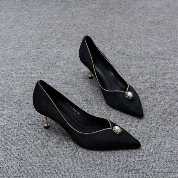 Sexy Soirée Imprimé Léopard Escarpins 2020 Cuir 5 cm Talons Aiguilles À Bout Pointu Escarpins