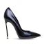 Fine Krystall Svart Kontor Pumps 2018 Polyester 10 cm Stiletthæler Spisse Pumps
