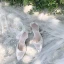 Charmant Weiß Spitze Blumen Durchsichtige Brautschuhe 2020 6 cm Stilettos Spitzschuh Hochzeit High Heels