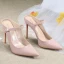 Chic / Belle Nues Désinvolte Slingbacks Escarpins 2020 Cuir Verni 10 cm Talons Aiguilles À Bout Pointu Escarpins