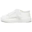 Stilig Elfenben Rosett Spets Blomma Bröllop Sneakers 2024 4 cm Platåskor Pande Zote Toe Brudskor
