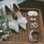 Classy Red Satin Wedding Wedding Shoes 2020 Pearl Rhinestone Bow 8 cm Stiletto Heels Pointed Toe Heels