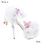 Chic / Beautiful White Wedding Shoes 2018 Leather Butterfly Flower Rhinestone 14 cm Stiletto Heels Pointed Toe Wedding Pumps