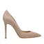 Simple Beige Bureau OL Cuir Daim Escarpins 2021 10 cm Talons Aiguilles À Bout Pointu Escarpins