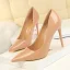 Eenvoudige Rode Hal Lakleer Pumps 2021 10 cm Naaldhakken / Stiletto Spitse Neus Hoge Hakken
