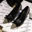 Scintillantes Noire Soirée Faux Diamant Escarpins 2021 Noeud 9 cm Talons Aiguilles À Bout Pointu Talons Hauts
