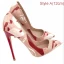 Schöne Multifarben Freizeit Gekritzel Pumps 2021 Lackleder 12 cm Stilettos Spitzschuh Hochhackige