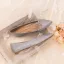 Glittrande Guld Rhinestone Paljetter Platt Brudskor 2021 Spetsiga Bröllop Klackskor