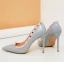 Charming Black Evening Party Rivet Pumps 2021 Leather 10 cm Stiletto Heels High Heels Pointed Toe Pumps