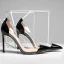 Sexy Transparent Weiß Abend Pumps 10 cm Stilettos 2021 Spitzschuh Pumps Hochhackige