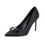 Fashion Blushing Pink Evening Party Rhinestone Bow Pumps 2021 9 cm Stiletto Heels Pointed Toe Pumps High Heels