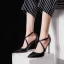 Sexy Champagne Cocktail Party Womens Sandals Leather 2021 X-Strap 8 cm Stiletto Heels Pointed Toe Sandals High Heels