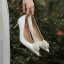 Elegant White Pearl Wedding Shoes 2021 7 cm Stiletto Heels Pointed Toe Wedding Pumps High Heels