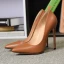 Modest / Simple Black 2021 Street Wear Pumps Leather 12 cm High Heels Pointed Toe Pumps Stiletto Heels 12 cm