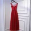 Sparkly Red Formal Dresses Evening Dresses  2017 Sequins Bow Backless Scoop Neck Sleeveless Ankle Length Empire