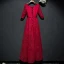 Chic / Beautiful Red Formal Dresses Evening Dresses  2017 Lace Flower Sequins Scoop Neck 1/2 Sleeves Ankle Length A-Line / Princess