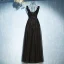 Chic / Beautiful Formal Dresses 2017 Lace Flower Sequins Strappy V-Neck Sleeveless Floor-Length / Long Empire Evening Dresses