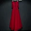 Chic / Beautiful Red Formal Dresses Evening Dresses  2017 Lace Flower Sequins Off-The-Shoulder 1/2 Sleeves Ankle Length A-Line / Princess