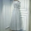Simple Marron Robe Pour Mariage 2017 Dentelle Fleur Paillettes Sans Manches Longueur Cheville Empire Robe Demoiselle D'honneur