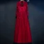 Chic / Belle Rouge Robe De Ceremonie 2017 Princesse Dentelle Fleur Perlage Cristal Encolure Dégagée Manches Longues Longue Robe De Soirée