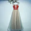 Chic / Beautiful Grey Formal Dresses 2017 A-Line / Princess Lace Flower Sequins Strappy Backless V-Neck Sleeveless Floor-Length / Long Prom Dresses