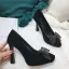 Chic / Beautiful Black Prom Pumps 2021 Leather Rhinestone Bow 10 cm Stiletto Heels Pointed Toe Pumps High Heels