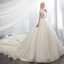 Sparkly Ivory Wedding Dresses 2018 Ball Gown Off-The-Shoulder Backless Sleeveless Cathedral Train Wedding