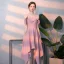 Amazing / Unique Blushing Pink Homecoming Graduation Dresses 2018 A-Line / Princess Spaghetti Straps Sleeveless Backless Knee-Length Formal Dresses