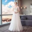 Chic / Beautiful Ivory Beach Wedding Dresses 2018 A-Line / Princess Beading Pearl Lace Flower Off-The-Shoulder Backless Sleeveless Split Front Floor-Length / Long Wedding