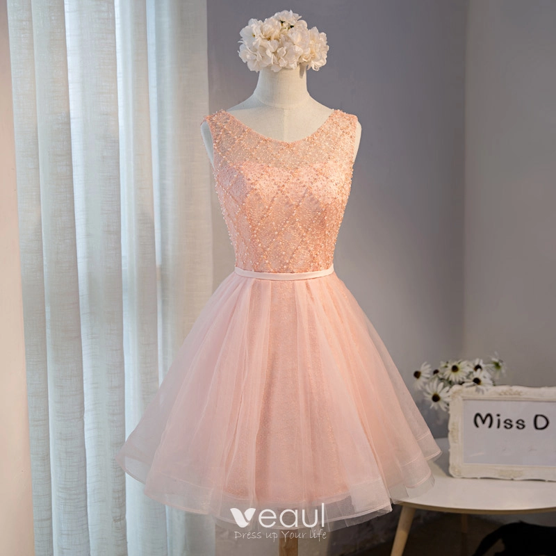 slim fit dress slacks Sleeveless Mermaid Peach Satin Slit Dress – Lisposa main image 1