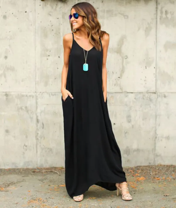 Modern / Fashion White Summer Casual Maxi Dresses 2018 Spaghetti Straps Backless Short Sleeve Ankle Length Womens Clothing