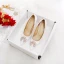 Elegant Ivory Silk Satin Rhinestone Wedding Shoes 2021 8 cm Stiletto Heels Pointed Toe Wedding Pumps High Heels
