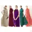 Elegant Summer Khaki Maxi Dresses 2018 Pleated High Neck Short Sleeve Floor-Length / Long Womens Clothing